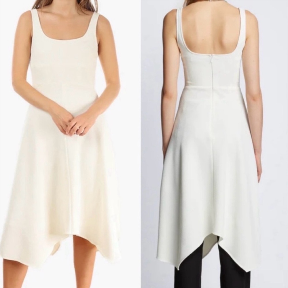 NWT Proenza Schouler The Barre Bustier Dress Ivory Sleeveless Womens 8